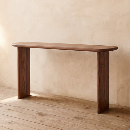 60 Inch Console Table in Walnut