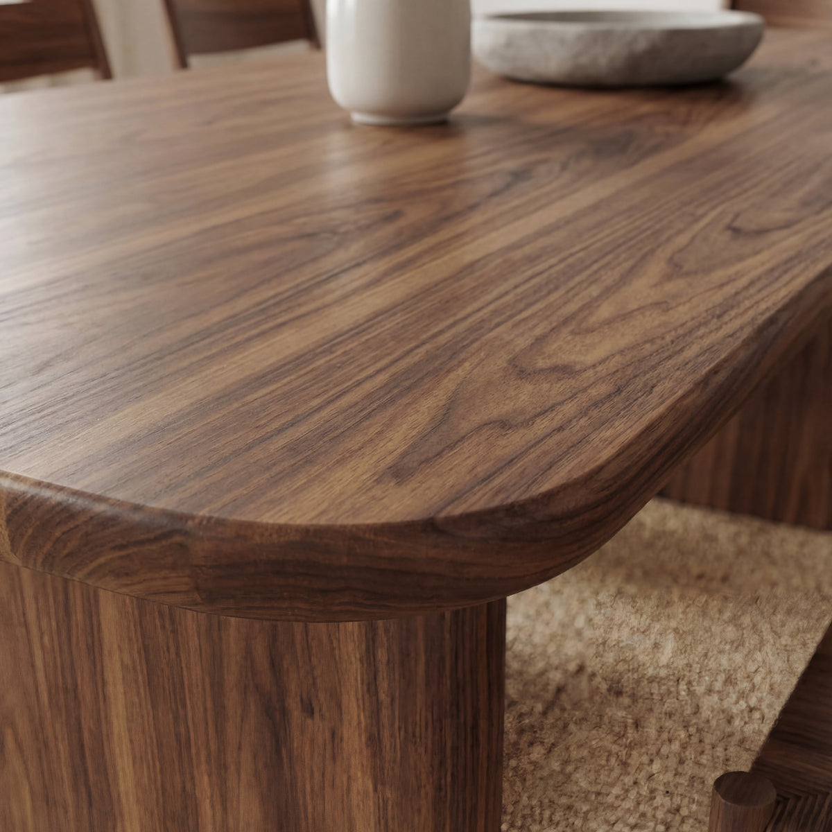 6 Person Dining Table in Walnut