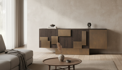 Cubic Collision Modern Credenza