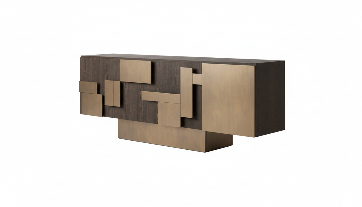 Cubic Collision Modern Credenza