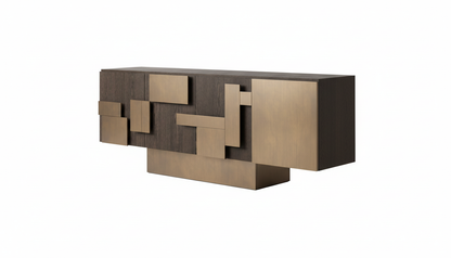Cubic Collision Modern Credenza