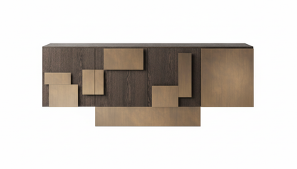 Cubic Collision Modern Credenza