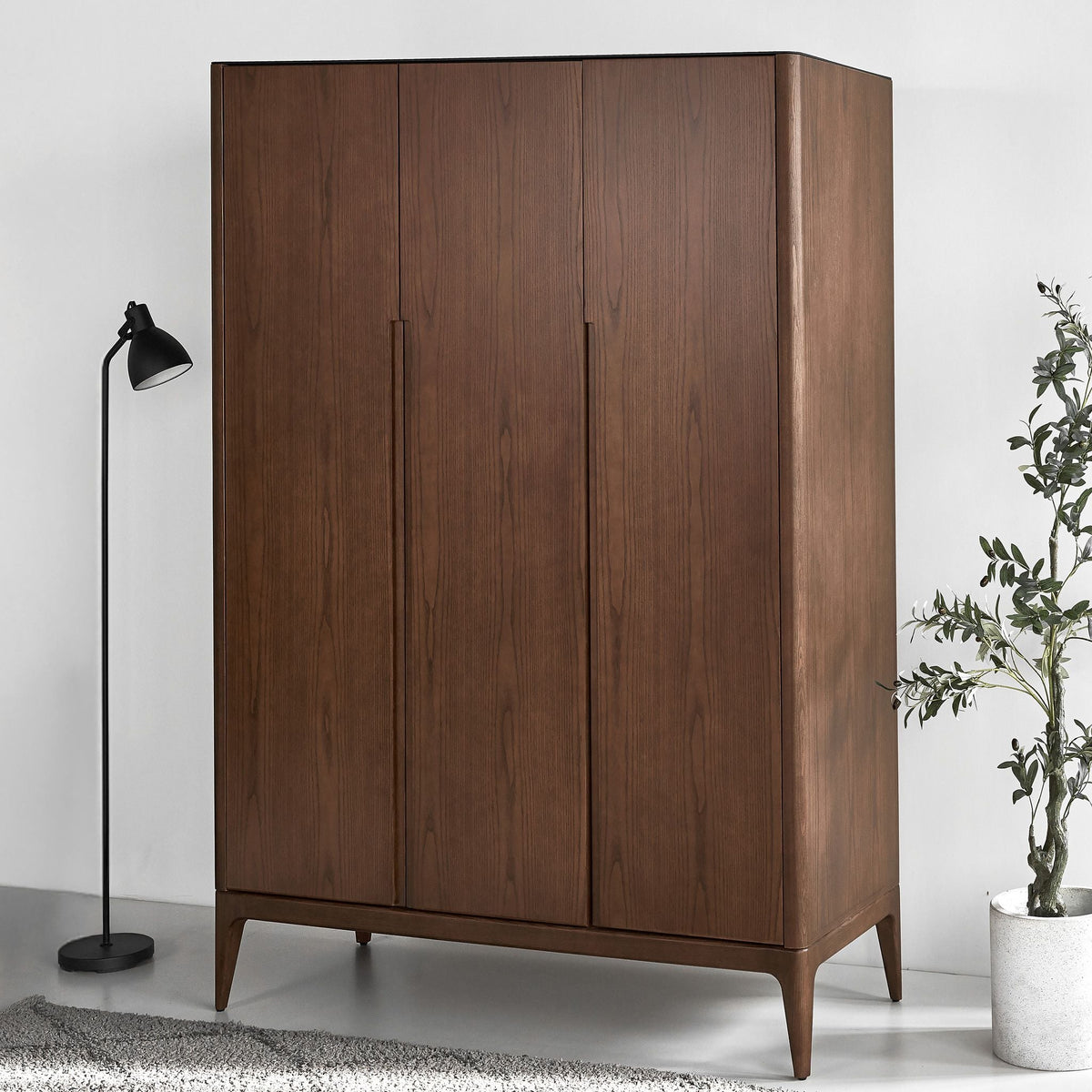 Scarlet European Ash Wood Wardrobe