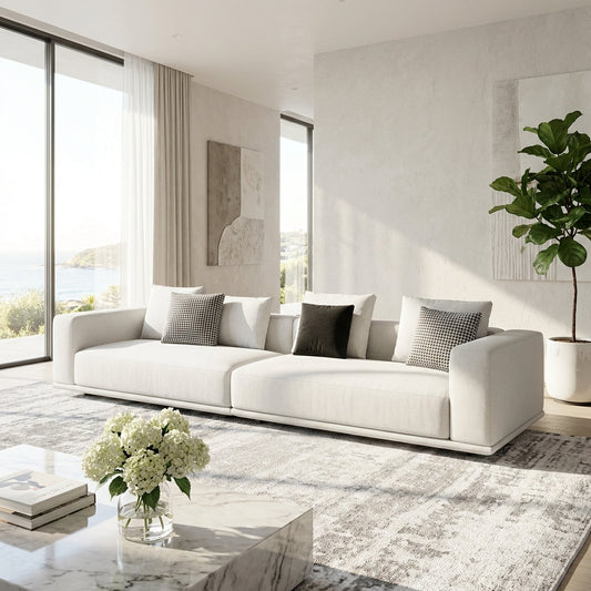 The Nordic Cotton and Linen Fabric Sofa