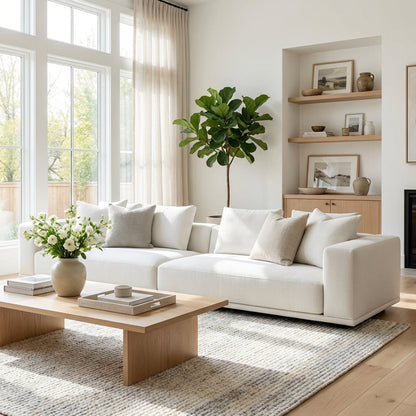 The Nordic Cotton and Linen Fabric Sofa