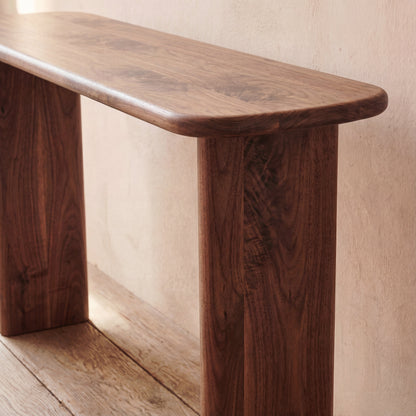 60 Inch Console Table in Walnut