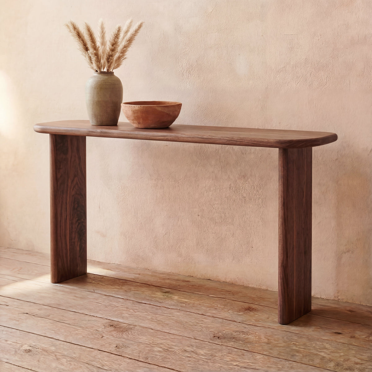 60 Inch Console Table in Walnut