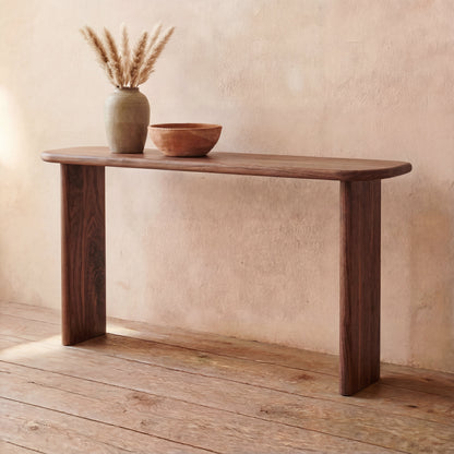 60 Inch Console Table in Walnut