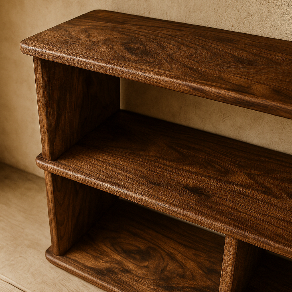 40 Inch Bookshelf TV Stand in Walnut